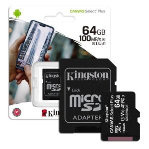 memoria micro sd kingston 64gb clase 10