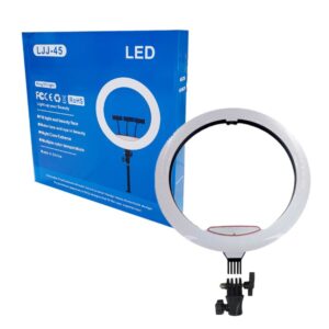 aro de led 18" ljj 45 blanco frio y calido (45cm) 36w con tripode 2.1 mts (copia)