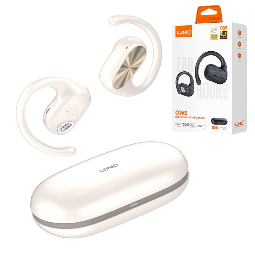 auricular bt tws ldnio t07 over ear bts 5.3 blanco o negro auricular bt tws ldnio t07 over ear bts 5.3 blanco o negro