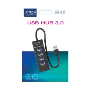 hub usb a aitech 4 puertos usb 3.0 5gbps usb 2.0