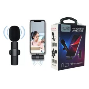 microfono corbatero aitech entrada tipo c iphone 1 mic