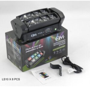 cabezal movil led om ls10 spider rgbw