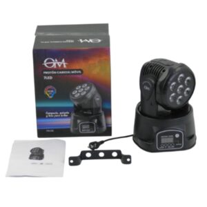 cabezal movil proton om pal12l rgb 7 led