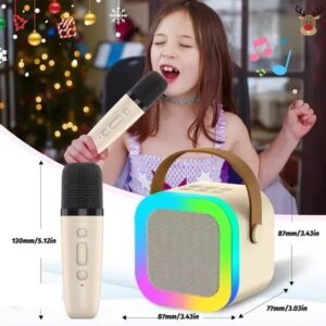 parlante 3" k12 c/microfono inalambrico 6w colores varios