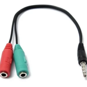 adaptador jack 3.5 2 hembras a 1 macho marca sky